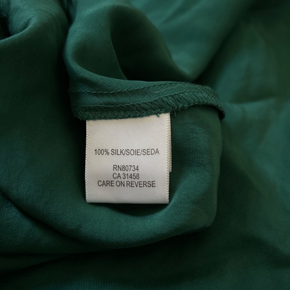 BCBG Maxazria Green 100% Silk Dress -Size 4 - Picture 6 of 6